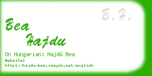 bea hajdu business card